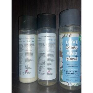 *NEW* 3pc Love Beauty & Planet Shampoo & Conditioners Coconut Water & Mimosa 8oz